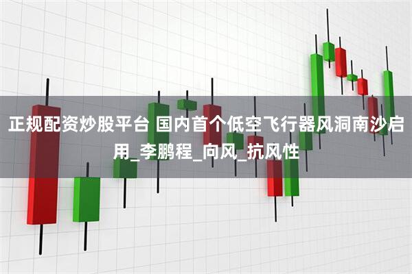 正规配资炒股平台 国内首个低空飞行器风洞南沙启用_李鹏程_向风_抗风性