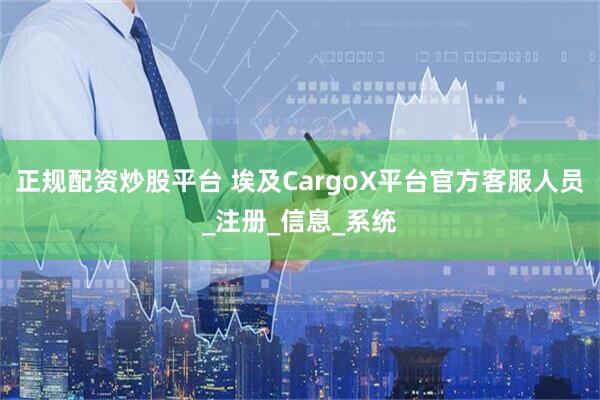 正规配资炒股平台 埃及CargoX平台官方客服人员_注册_信息_系统